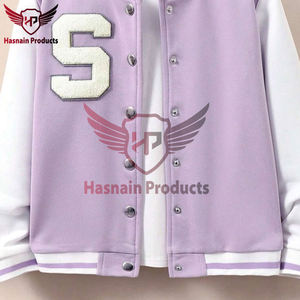 Veste de baseball en laine de haute qualité personnalisée hiver High Street Style Chenille patchs Letterman broderie Logo nouvel état - Product Image 2