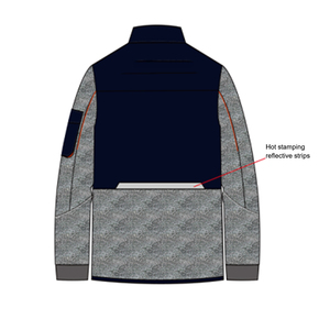 Veste de travail en polaire haute visibilité pour homme - Haute performance et style combinés - Product Image 5