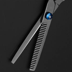Tijeras de adelgazamiento de cabello de peluquero de alta calidad Dall Finish 6,5 pulgadas tijeras de adelgazamiento personalizadas con cuchillas afiladas - Product Image 4