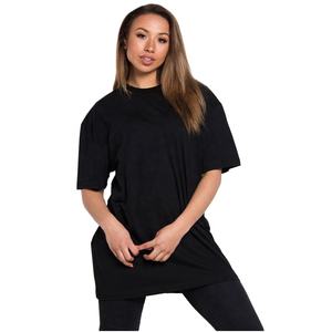 "Camiseta de Jersey fino informal para mujer con bordado y logotipo personalizado Camiseta de moda de talla grande Cómoda de alta calidad MOQ bajo" - Product Image 5