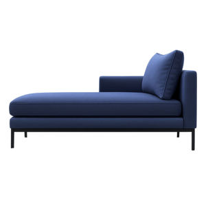Elano Luxe Modern Chaise Lounge En Azul Océano - Product Image 2
