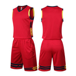 Uniforme de baloncesto reversible de alta calidad, Material de malla transpirable personalizado, pantalones cortos para adultos jóvenes para deportes de verano, venta al por mayor - Product Image 2