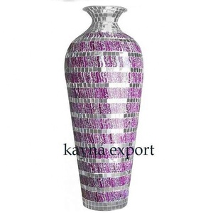 MOSAIC FANCY FLOOR FLOWER VASE HOT SELLING DECORATIVE FLOOR VASE SUPPLIER - Product Image 3