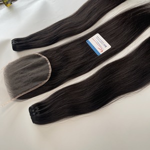 Paquetes de cabello humano virgen alineados con cutícula cruda vendedores al por mayor hueso de Grado Superior recto vietnamita doble dibujado cabello humano - Product Image 6