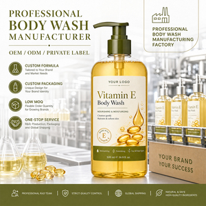 Gel Douche <span class=keywords><strong>Liquide</strong></span> Hydratant et Nettoyant Doux à la Vitamine E, Marque Privée OEM ODM - Product Image 1