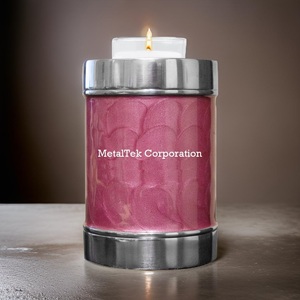 Urna de cremación de candelita de Color personalizado de estilo adulto americano, vela de recuerdo funerario conmemorativo en miniatura, urnas decorativas pequeñas - Product Image 6