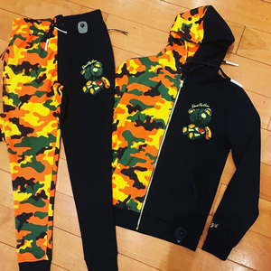 Conjunto Deportivo de Invierno con Capucha para Hombre, Personalizado con Logotipo, de Algodón, Informal, Transpirable, Cómodo, con Cordón Ajustable - Product Image 3