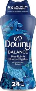 Perlas perfumadas para lavar la ropa Downy Balance In-Wash, aroma a lluvia fresca y eucalipto azul, 24 oz, perlas de aroma para la ropa - Product Image 3
