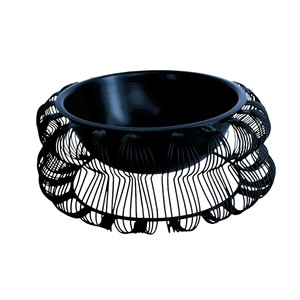 ชามอาหารสัตว์เลี้ยงโลหะทรงกลมแบบพกพาที่ใส่อาหารและน้ำสำหรับแมวสุนัขขนาดเล็กหรือลูกสุนัขโดยหัตถกรรมโรซาน - Product Image 6