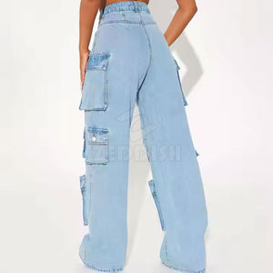 Pantalon cargo décontracté pour femme, coupe droite, de haute qualité, en molleton respirant, séchage rapide, personnalisable, vente en gros, mode - Product Image 6