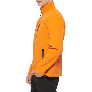 Customized Logo Printing Front Zipper Stand Collar Softshell <b>Jackets</b> <b>Light</b> <b>Weight</b> Men's Softshell <b>Jackets</b> - Product Image 3