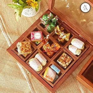 Handmade Kitchen Wooden Masala <b>Box</b> <b>Removable</b> Square Containers Cover Spice Dabba Jewelry <b>Box</b> Condiments Storage American Style - Product Image 1