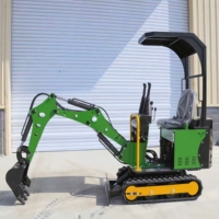 Mini-excavatrice sur chenilles WOMI 1 tonne avec moteur importé, excavatrice hydraulique à bas prix à vendre