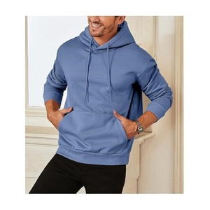 Wholesale Price OEM Service Solid Men's Hoodies 100% Cotton Best of Selling Plus Size Men's Hoodie From Bangladesh Factory - Product Image 5