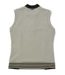 <b>Tight</b> Quick Drying Breathable Sleeveless Fitness Vest Top for Running and Golf Knit Half Zipper Sport Outer Wear - Product Image 3