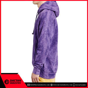 Sudadera con Capucha de Terciopelo Vintage Unisex Extra Grande, 100% Algodón, Lavado Ácido, de Alta Calidad, con Logotipo Personalizado OEM 2024, Resistente al Viento, para Invierno - Product Image 5