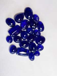 Cabochon de tanzanite naturelle 22 pièces en forme de mélange Tanzanie origine AAA qualité excellent lustre et parfait pour la fabrication de bijoux - Product Image 4