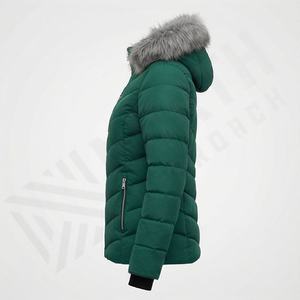 Best <b>Winter</b> <b>Women</b> Regular Length Puffer <b>Parka</b> Jacket Windproof Breathable Nylon Lining Polyester Filling Reversible Outwear - Product Image 3