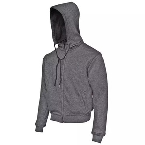 Sweat-shirts à fermeture éclair pour hommes de haute qualité, en coton mélangé, basiques, surdimensionnés, lourds, à fermeture éclair, brodés, vêtements d'hiver, vente en gros OEM - Product Image 2