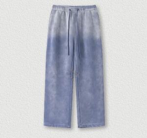 เสื้อผ้าผู้ชายสไตล์สตรีทแวร์ทรงหลวม ลวดลายย้อมสีแบบแอซิดวอช ปักโลโก้ตามสั่ง สีซีดจางแบบโดนแดด ผลิตจากโพลีเอสเตอร์/คอตตอน ป้องกันรังสียูวี - Product Image 5