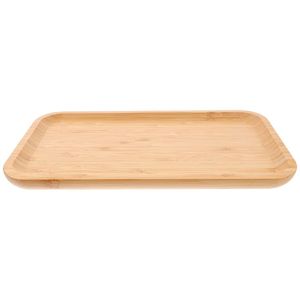 จานไม้ไผ่ขนาดเล็กเป็นมิตรต่อสิ่งแวดล้อมสำหรับเสิร์ฟเค้กขนมหวานกาแฟ - Product Image 1