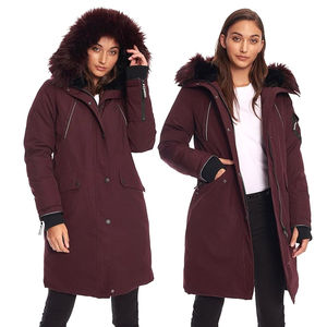Veste parka d'hiver pour femme en nylon respirant, réversible, imperméable, écologique, grande taille, tendance, longue et chaude pour le froid - Product Image 3
