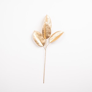 Decoración Navideña de Ramas con Hojas Doradas, Adornos Elegantes Ovalados y para Árboles de 65 cm, Sintéticos, para Decoración Festiva - Product Image 1