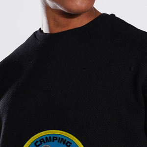 Ensemble décontracté d'été pour hommes, respirant, séchage rapide, 100 % coton, avec broderie de logo personnalisée, le plus vendu - Product Image 3