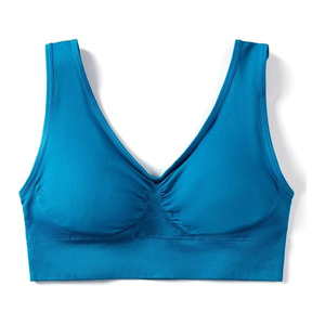 Sujetador Deportivo para Mujer, Moderno, de Secado Rápido, Ligero, Sin Costuras, Transpirable, con Tirantes Ajustables y Logotipo Frontal - Product Image 3