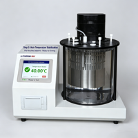 Testeur de viscosité cinématique automatique YX-760Y pour le pétrole, les huiles, les lubrifiants, les tests en laboratoire avec garantie d'un an