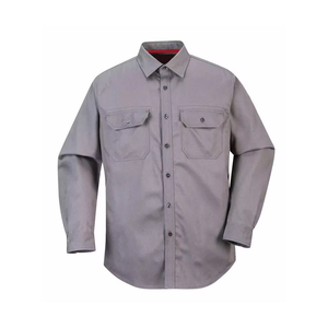 Camisas de ropa FR personalizadas resistentes al fuego 100% algodón ropa de trabajo camisas soldadura de seguridad camisa de manga completa para hombres venta en Pakistán - Product Image 1
