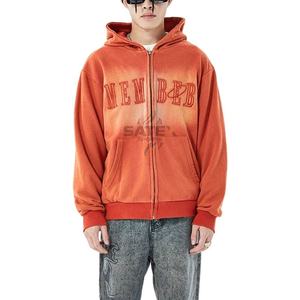 Nuevas Sudaderas con Capucha Extra Grandes Personalizadas, Lavadas al Ácido, Desgastadas, con Cierre, Estilo Vintage, Invierno, Digitales, 100% Algodón, Alta Calidad - Product Image 1