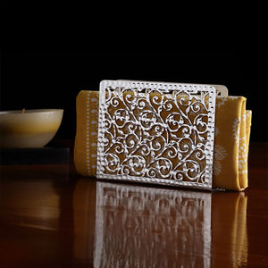 Premium Stainless Steel <b>Christmas</b> <b>Tree</b> Shaped Napkin <b>Holder</b> Festive Holiday Table Tissue Dispenser For Kitchen Restaurant - Product Image 6