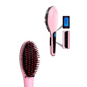 Brosse lissante électrique Myrva en céramique 45 W rose, outil de coiffage pour tous types de cheveux, usage domestique - Product Image 5