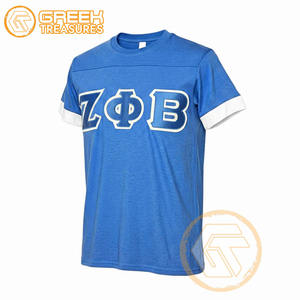 Camiseta Casual de Algodón de Alta Calidad Personalizada al por Mayor de Zeta Phi Beta, Ropa de Hermandad para Mujer, Bordado de Fraternidad, Transpirable - Product Image 3