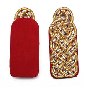 New Arrival Custom Handmade Metal <b>Cord</b> Shoulder Board Badges Highest Quality Epaulette Shoulder Boards - Product Image 1