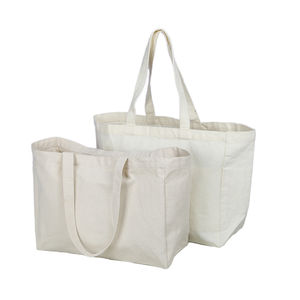 Sacs en coton naturel de qualité supérieure bricolage artisanat sacs à provisions logo impression grande capacité sac fourre-tout en coton toile blanche - Product Image 1