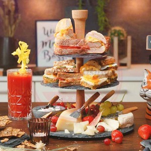 Ensemble de 4 pièces de couteaux à fromage \ ensemble de couteaux à fromage de cuisine avec logo personnalisé de qualité supérieure avec manche en bois - Product Image 6