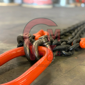 Hlm tiêu chuẩn mạ kẽm G80 nâng chuỗi Sling điều chỉnh bốn chân hợp kim thép chuỗi cáp treo với chuỗi hợp kim và móc - Product Image 2