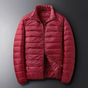 Veste matelassée légère en toile pour homme, veste d'hiver thermique chaude, imperméable, coupe-vent, respirante, col montant, veste gonflée - Product Image 2