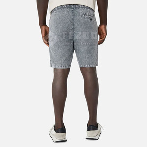 Pantalones cortos de lavado ácido de alta calidad Pantalones cortos de lavado ácido de estilo personalizado Pantalones cortos de lavado ácido de uso de invierno para hombres en blanco a bajo precio - Product Image 3