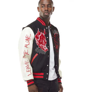 Vestes universitaires pour hommes et femmes de haute qualité personnalisé hiver laine corps en cuir manches à la mode brodé support avant - Product Image 3