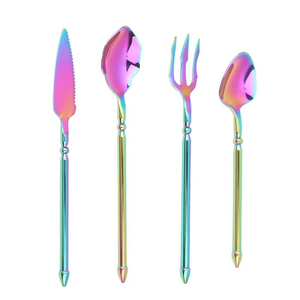 Wholesale Supply Best Quality Gold Plated Flatware Spoon Fork <b>Knife</b> Stainless Steel Luxury Cutlery Set for Hotel Wedding <b>Dinner</b> - Product Image 5