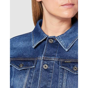 Chaqueta vaquera de talla grande, venta al por mayor, chaqueta vaquera negra a la moda para mujer, chaqueta vaquera con mangas largas - Product Image 5