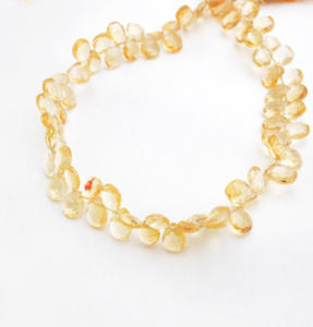 สร้อยคอพลอยซิทรินทรงอัลมอนด์เจียระไนธรรมชาติ, พลอยสำหรับทำเครื่องประดับชั้นดี - Product Image 6