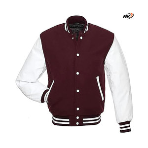 Chaqueta universitaria de invierno con cierre de botón y cuello levantado de alta calidad para hombre, tela de lona de poliéster con logotipo personalizado, ¡Compre Ahora! - Product Image 6