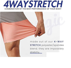 กางเกงว่ายน้ำชายแบบยืด 5 นิ้ว พร้อมซับในรัดรูป ชุดว่ายน้ำชายหาด - Product Image 4