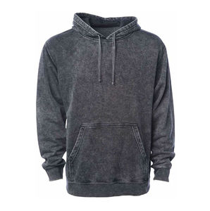 Vintage hommes surdimensionné Baggy acide lavé manches personnalisé lourd 100% coton pour l'hiver OEM disponible à capuche - Product Image 5