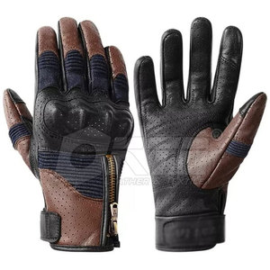 Professional Durable Motorbike <b>Textile</b> Gloves New Style Custom Design Leather Motorbike Gloves - Product Image 1