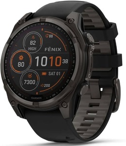 COMMANDEZ UNE NOUVELLE Montre connectée GPS Fenix 8 Pro Sapphire 47mm 51mm AMOLED avec bracelet en silicone gris carbone scellé - Product Image 1